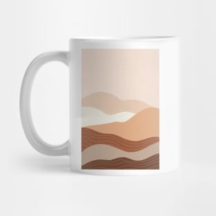 Abstract Bohemian Mountains Painting 6 Mug